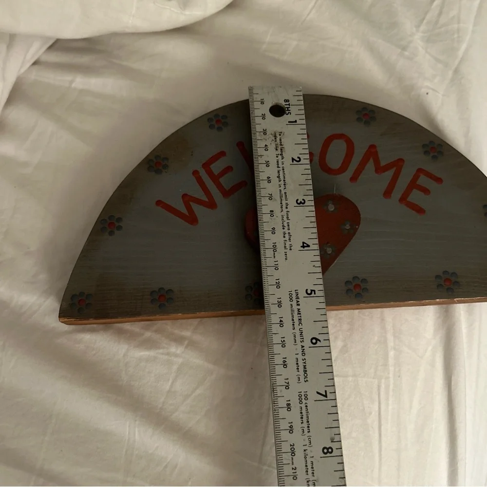 Vintage, rustic , handpainted welcome sign